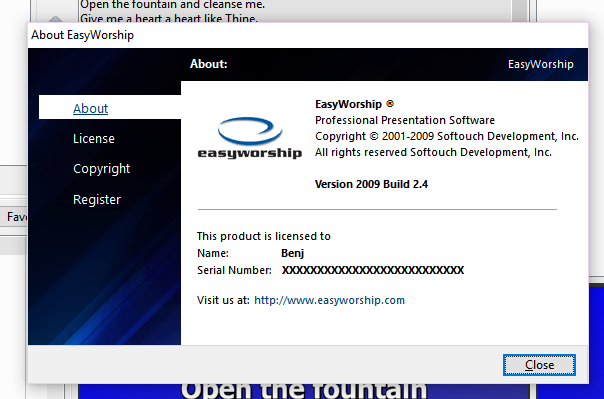easyworship 2009 windows 10 patch